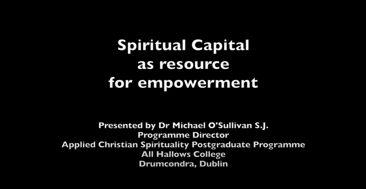 Spiritual Capital by Dr. Michael O'Sullivan S.J.